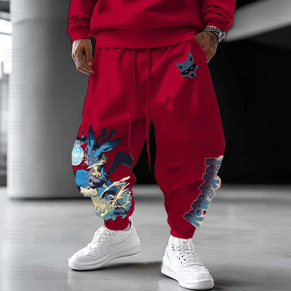 PKM-Unisex Anime Inspired Vintage Pants