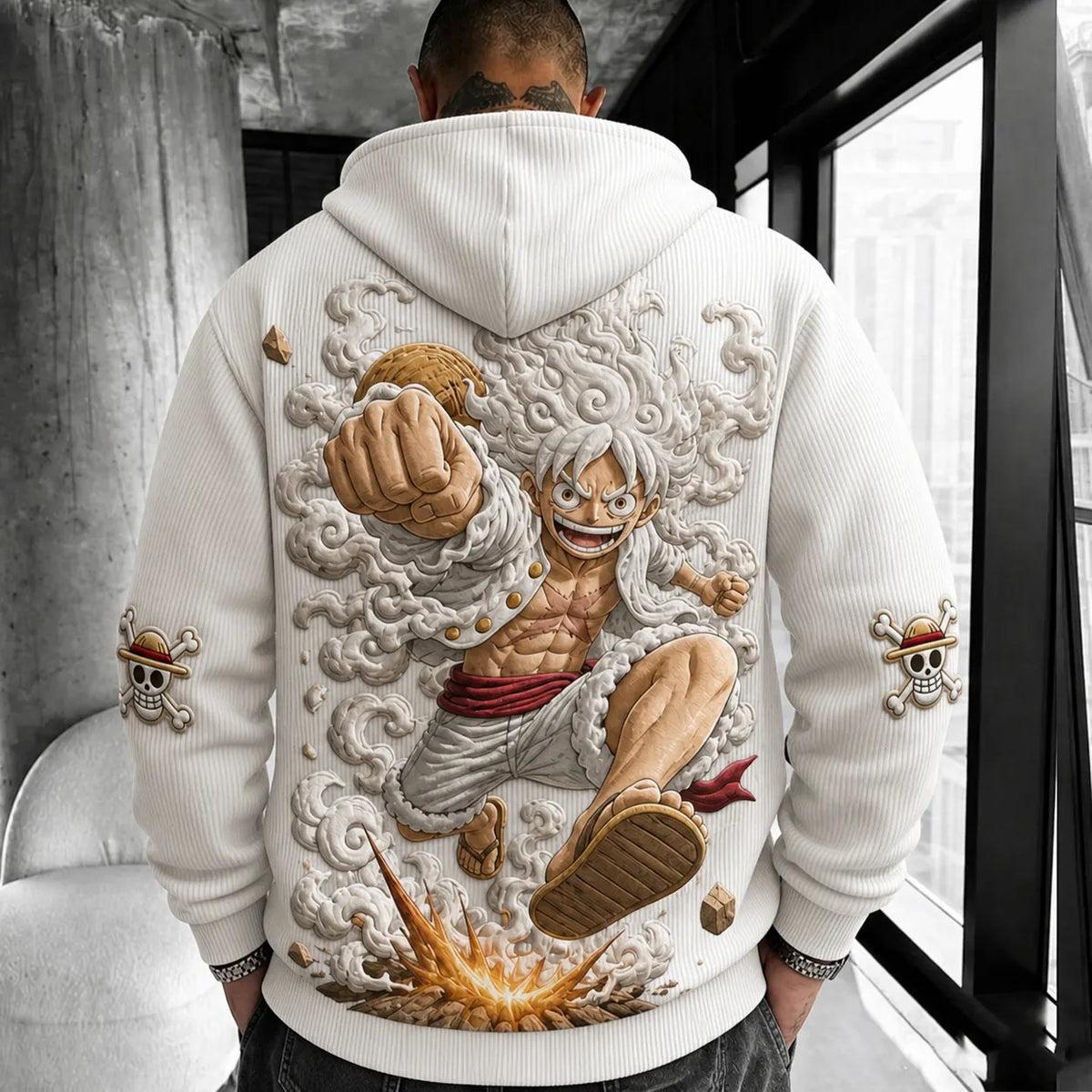 One Piece Unisex Anime-print Hoodie