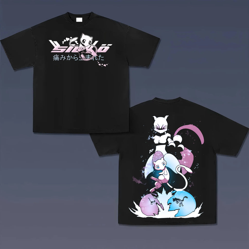 PKM-Unisex Anime Inspired Vintage T-Shirt