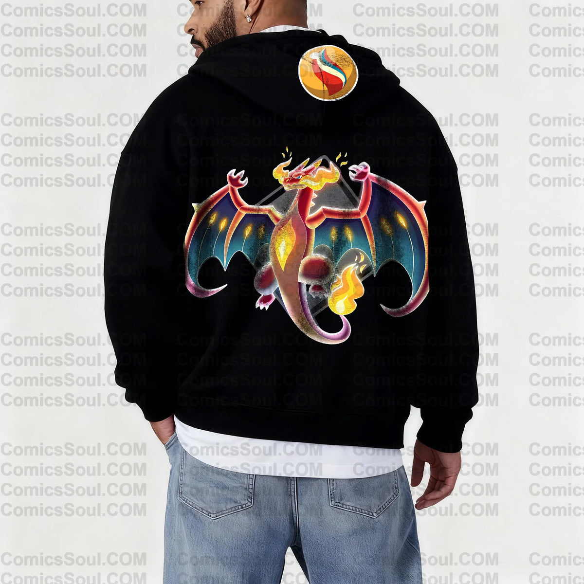PKM-Unisex Graphic Streetwear Vintage Zipper Cardigan Plush Hoodie