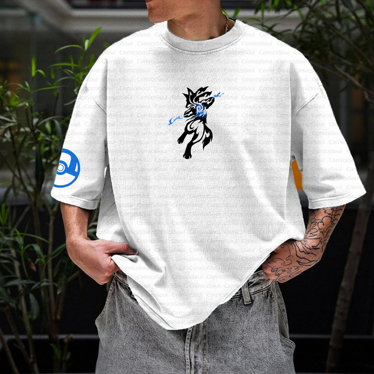 PKM-Unisex Anime Inspired Vintage T-Shirt