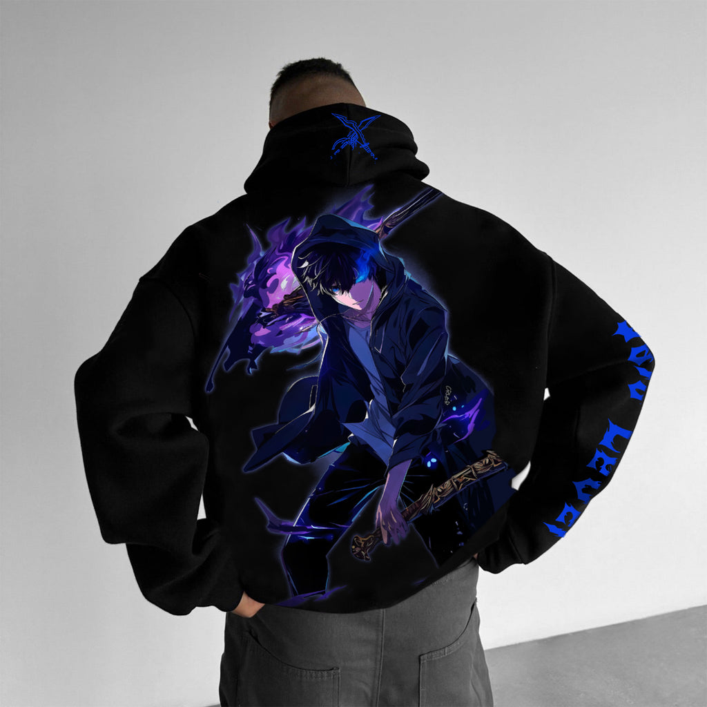 SL-Unisex Anime Graphic Streetwear Vintage Hoodie