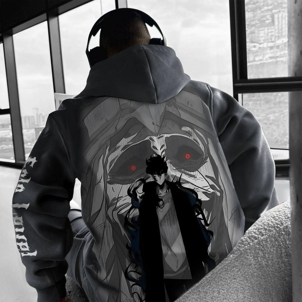 SL-Unisex Anime Graphic Streetwear Vintage Hoodie
