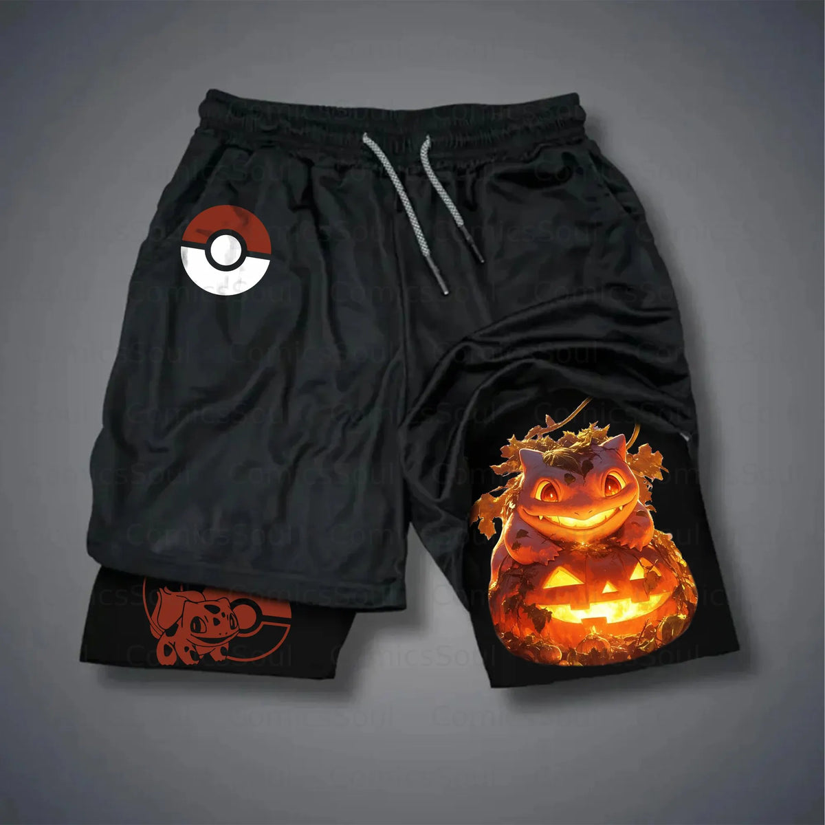 PKM-Unisex Casual Halloween Anime Streetwear Shorts