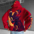 PKM-Unisex Anime Graphic Streetwear Vintage Hoodie