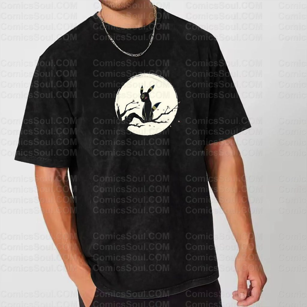 PKM-Vintage 3D Direct Inkjet Printed Washed Unisex T-Shirt