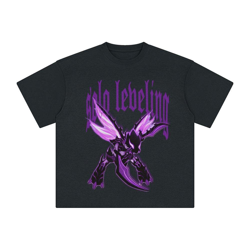 SL-Unisex Anime Inspired Washed  Vintage T-Shirt