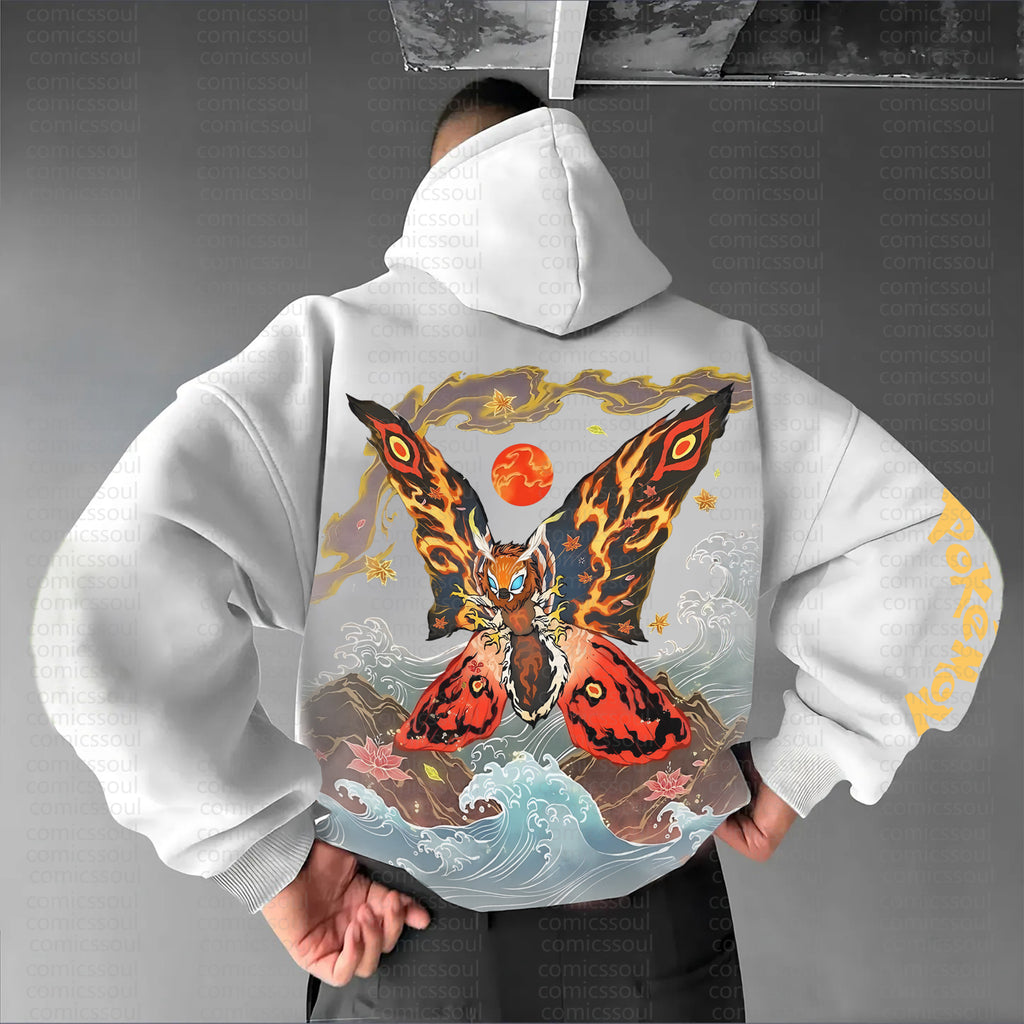 PKM-Unisex Anime Graphic Streetwear Vintage Hoodie