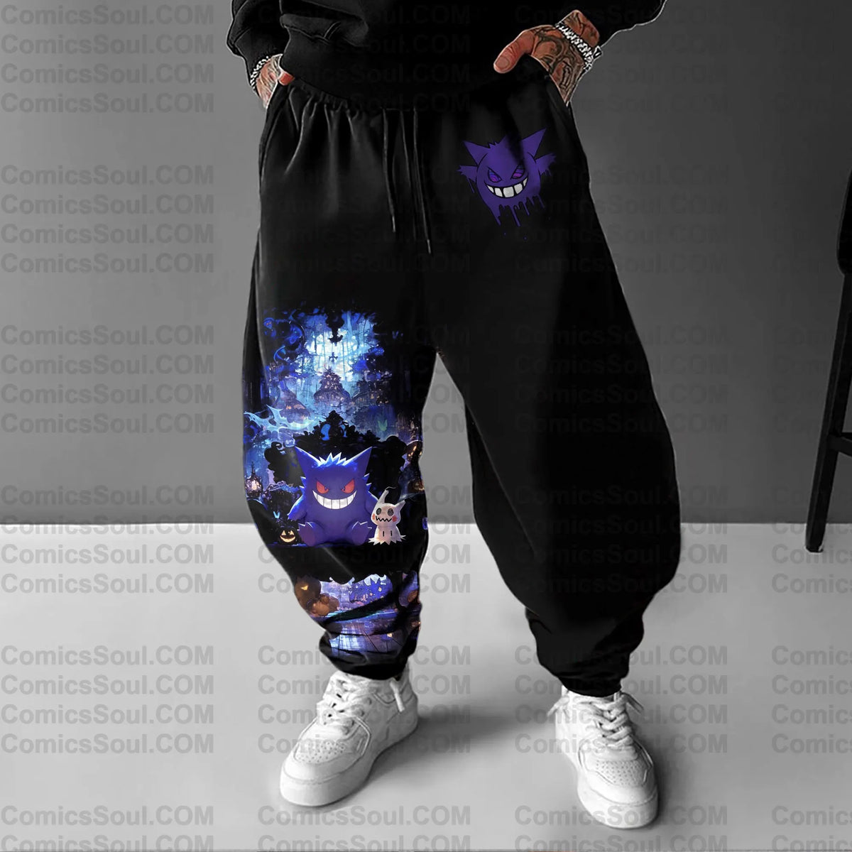 PKM-Unisex Anime Inspired Vintage Pants