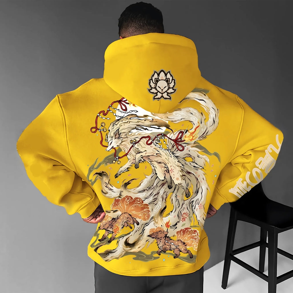 PKM-Unisex Anime Graphic Streetwear Vintage Hoodie