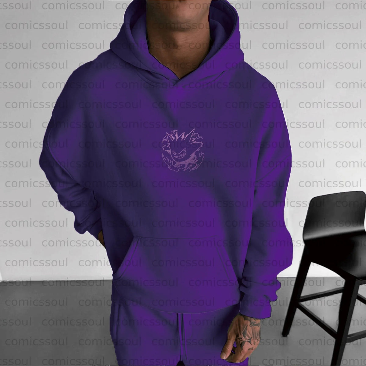 PKM-Unisex Anime Graphic Streetwear Vintage Hoodie