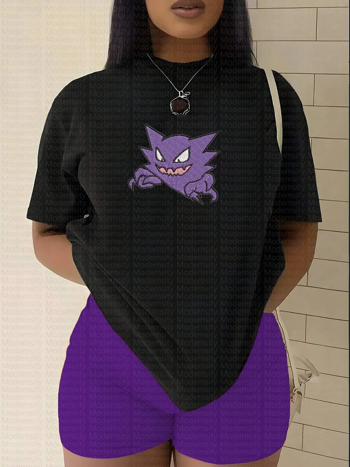 PKM-"Haunter" Anime Inspired Vintage Embroidered T-Shirt