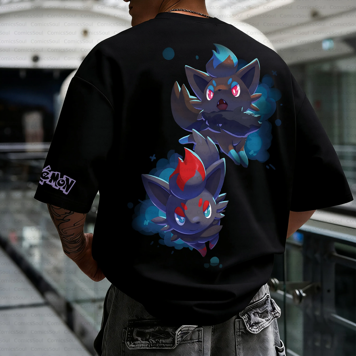 PKM-Unisex Anime Inspired Vintage T-Shirt