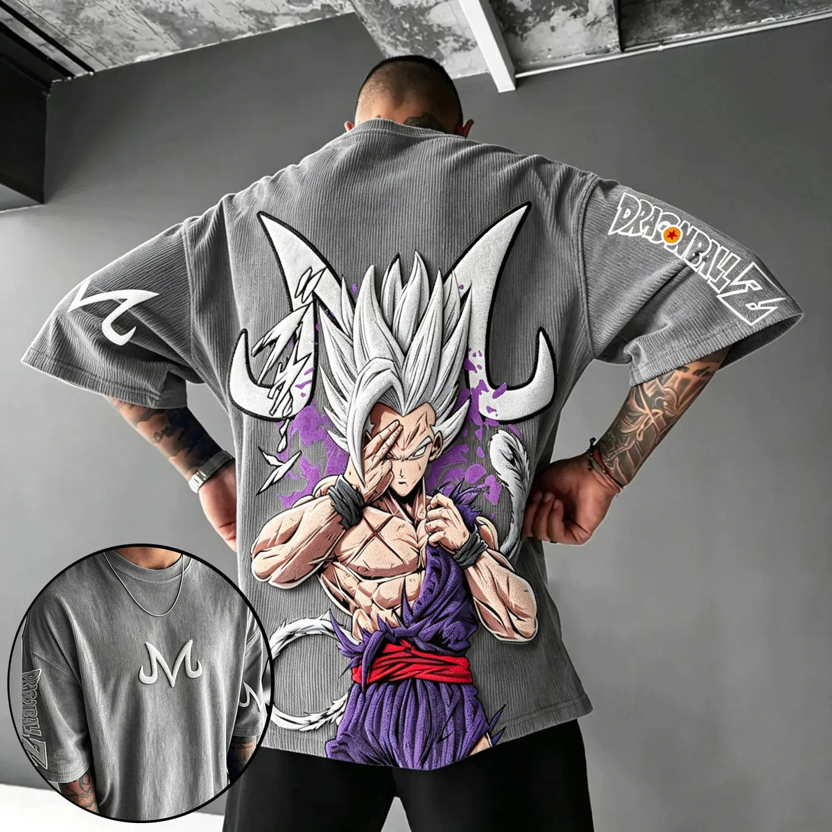 Dragon Ball Unisex Anime Inspired Vintage Corduroy T-Shirt