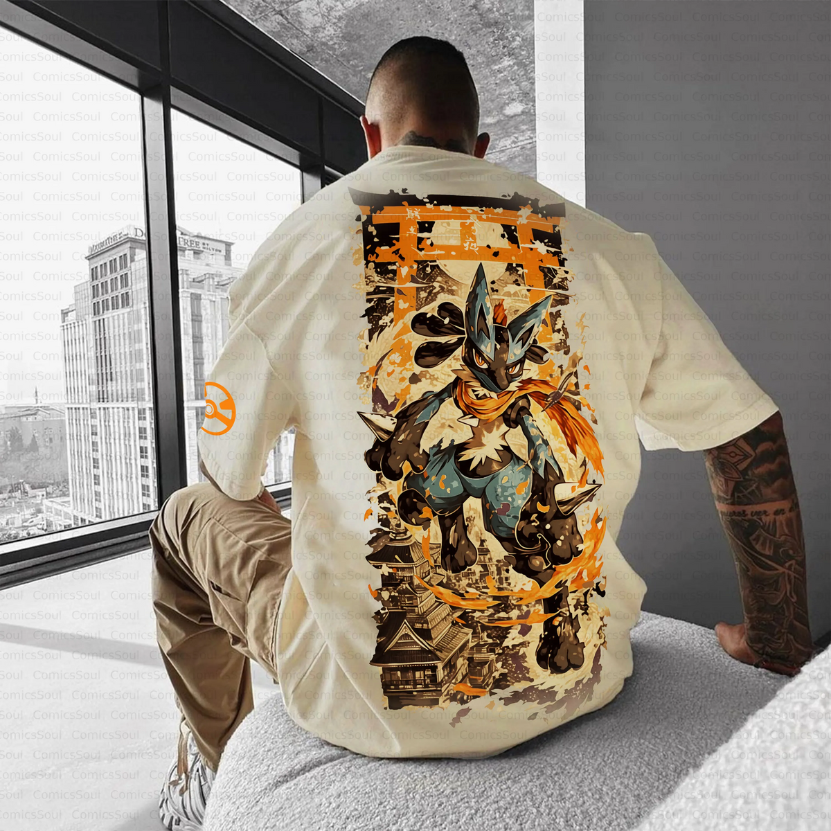 PKM-Unisex Anime Inspired Vintage T-Shirt