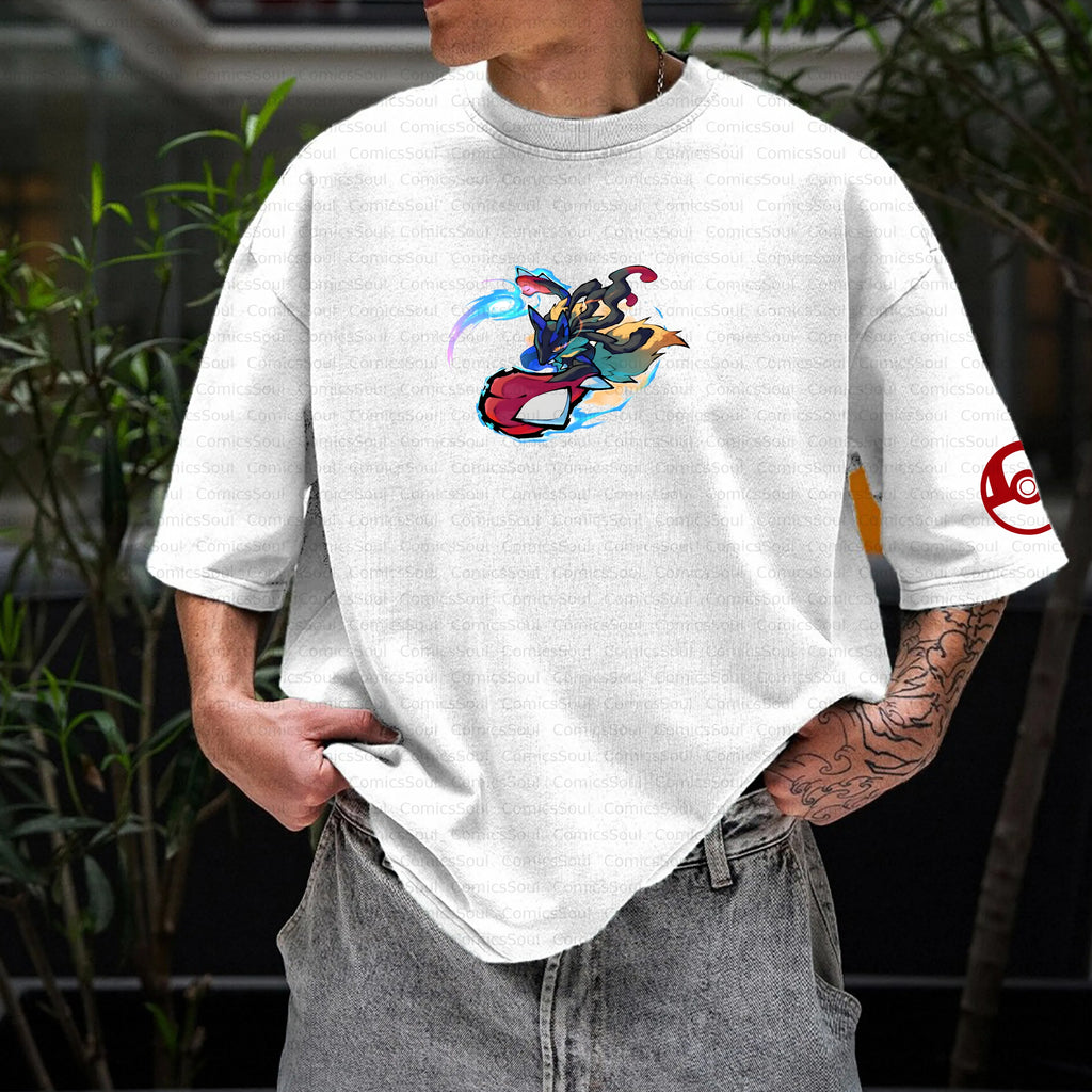 PKM-Unisex Anime Inspired Vintage T-Shirt