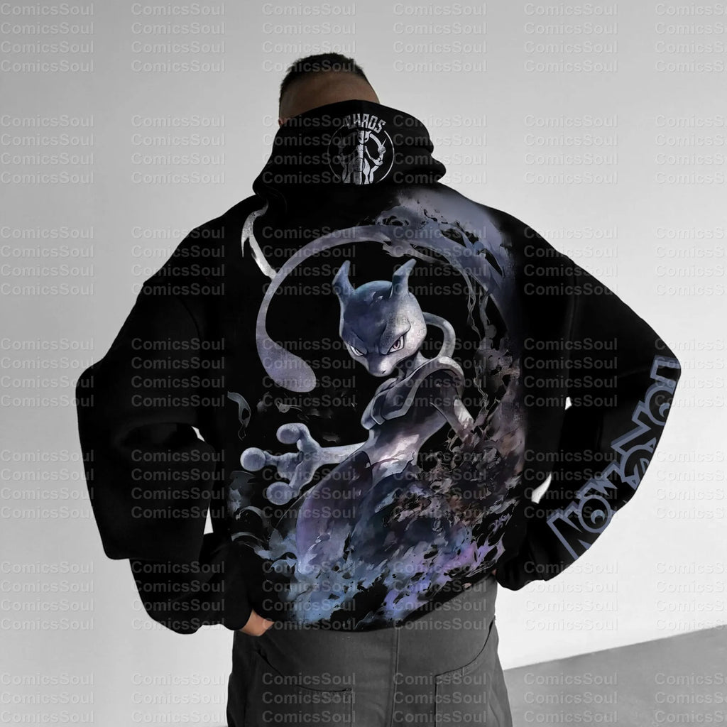 PKM-Unisex Anime Graphic Streetwear Vintage Hoodie