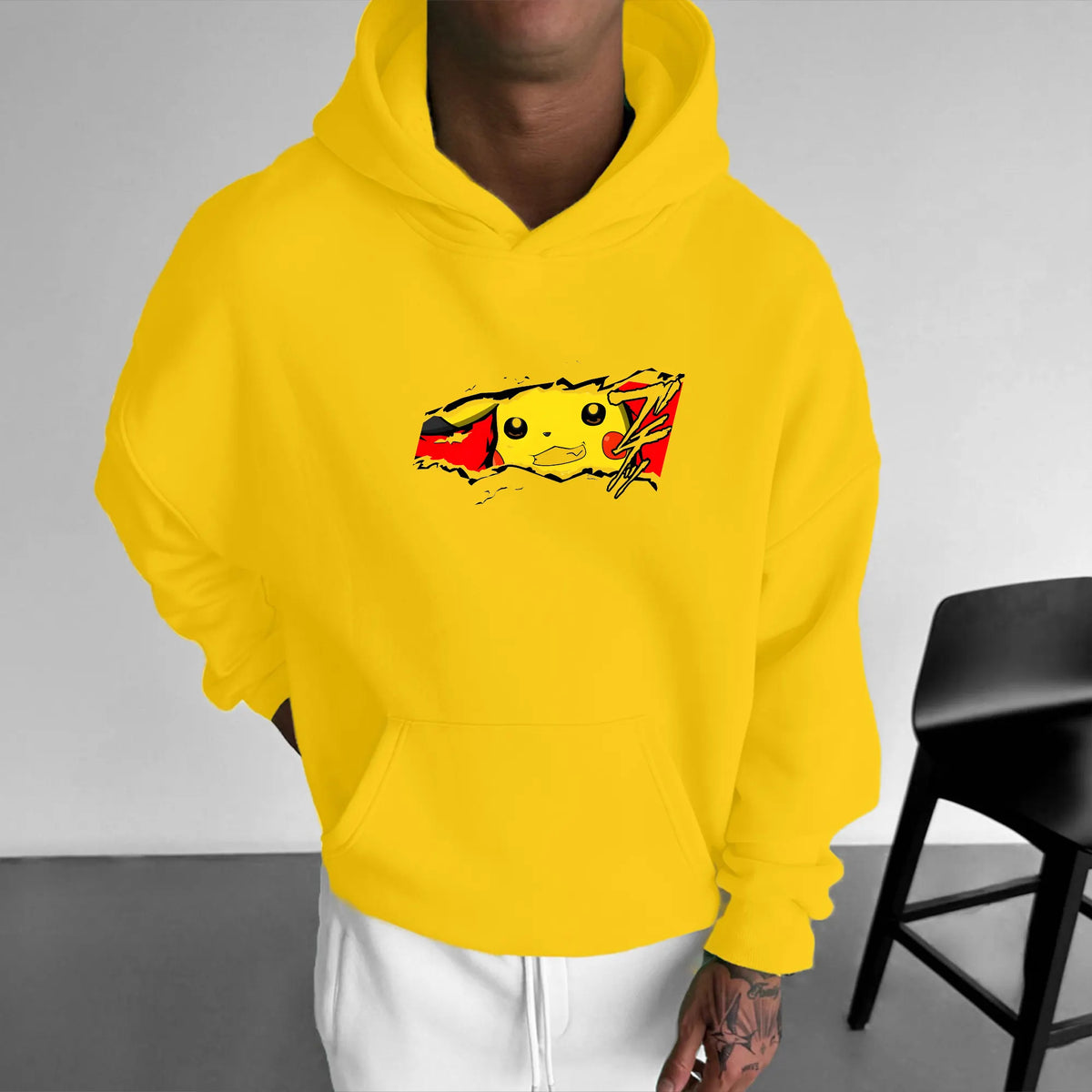 PKM-Unisex Anime Graphic Streetwear Vintage Hoodie