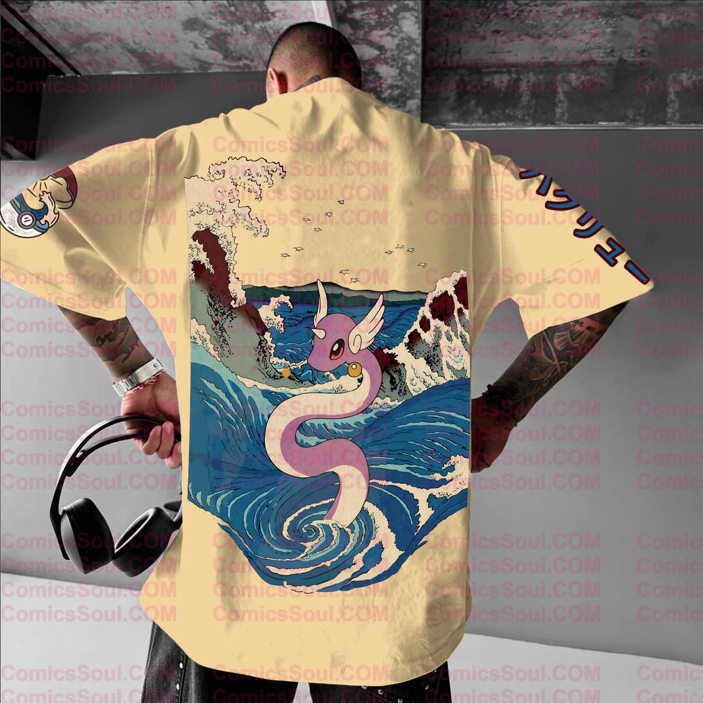 PKM-Unisex Anime Inspired Vintage T-Shirt
