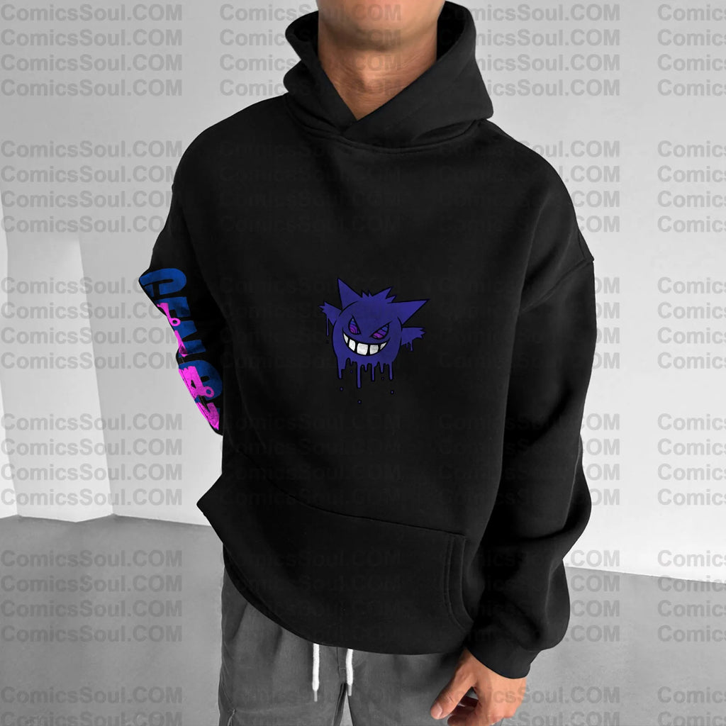 PKM-Unisex Anime Graphic Streetwear Vintage Hoodie