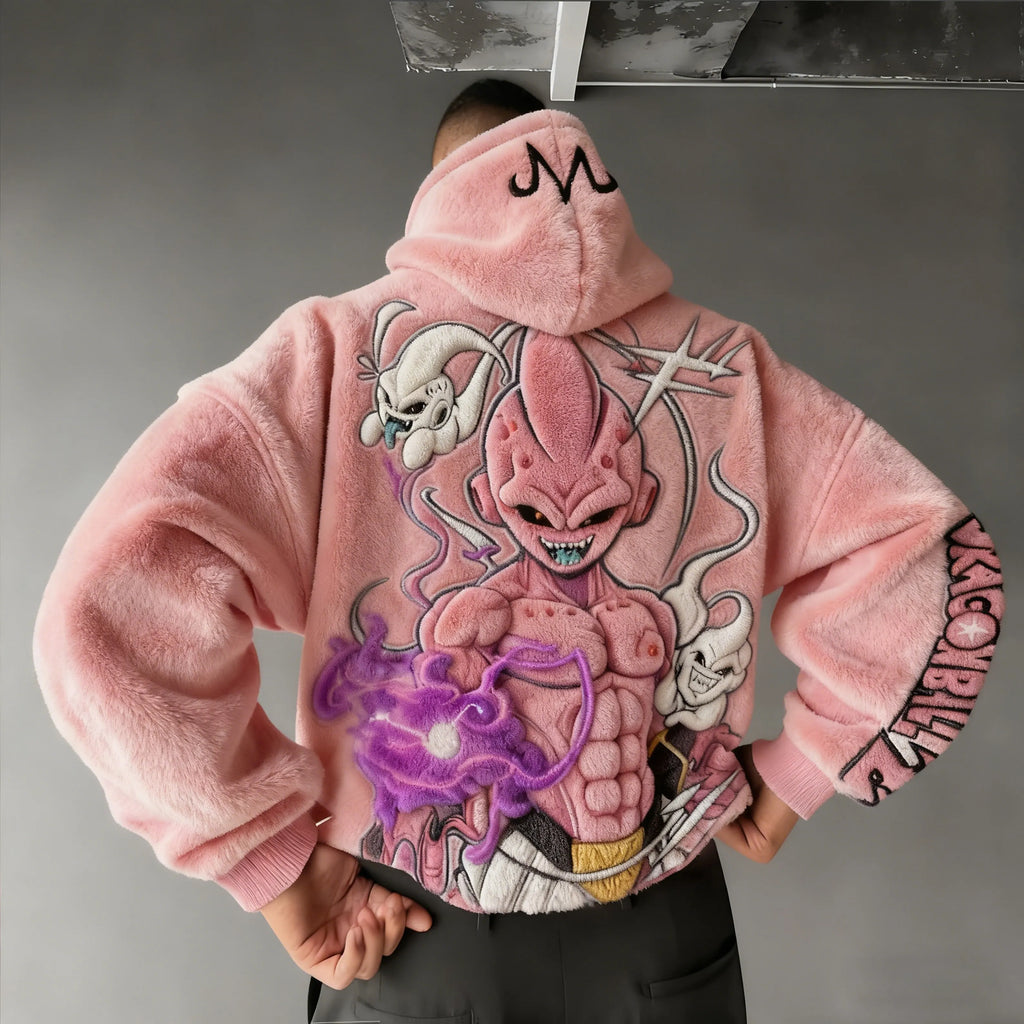 Dragon Ball Color Blocked Plush Hoodie