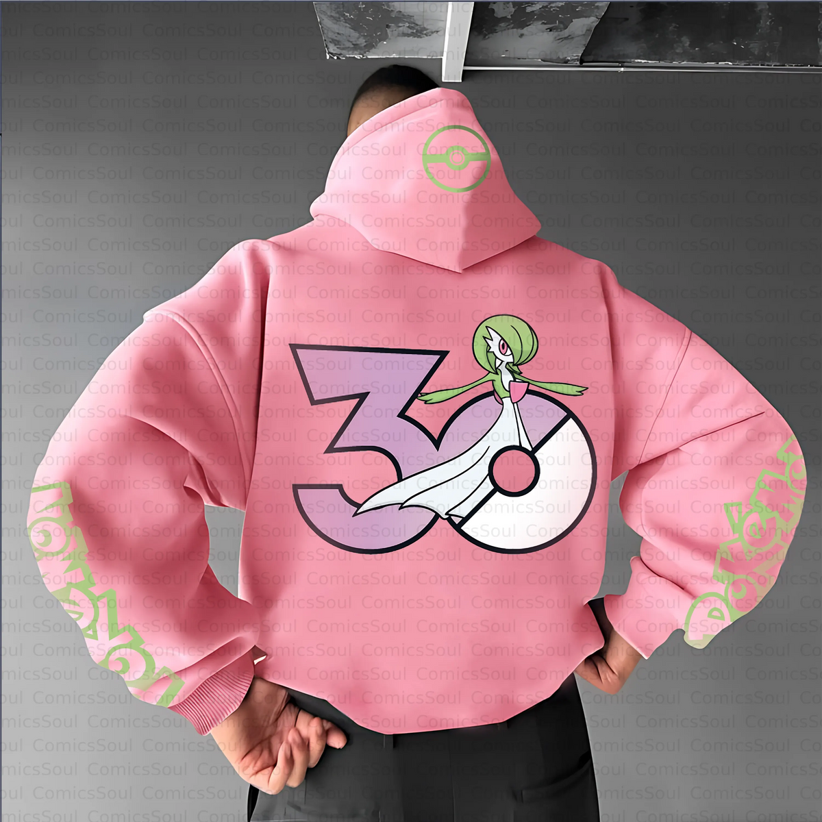 PKM-Unisex Anime Inspired Vintage Plush Hoodie