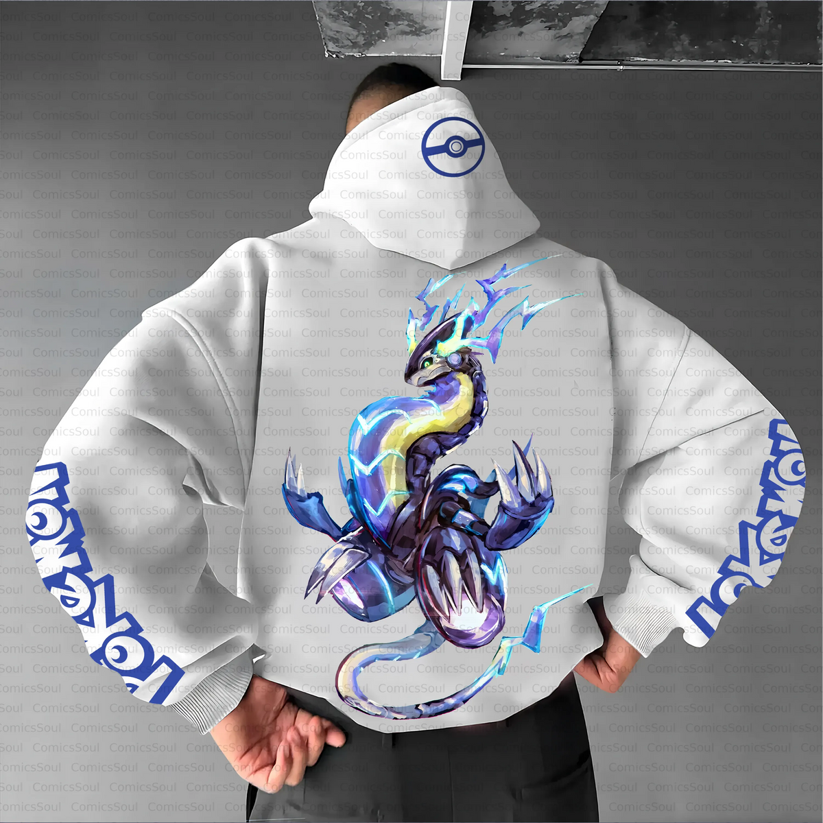 PKM-Unisex Anime Inspired Vintage Plush Hoodie