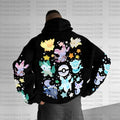 PKM-Plus Velvet Unisex Anime Graphic Streetwear Vintage Hoodie