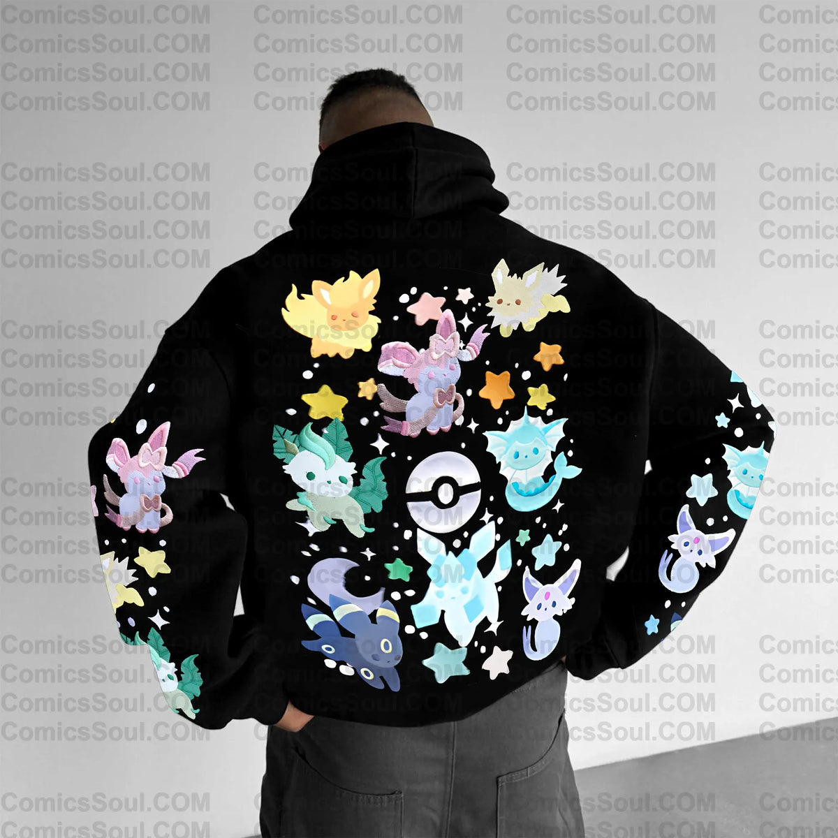 PKM-Plus Velvet Unisex Anime Graphic Streetwear Vintage Hoodie