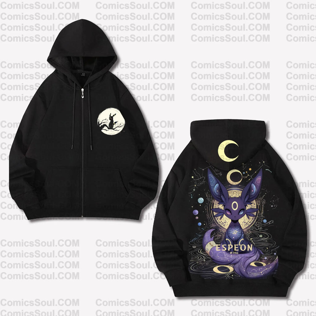 PKM-Unisex Graphic Streetwear Vintage Zipper Cardigan Plush Hoodie