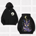 PKM-Unisex Graphic Streetwear Vintage Zipper Cardigan Plush Hoodie