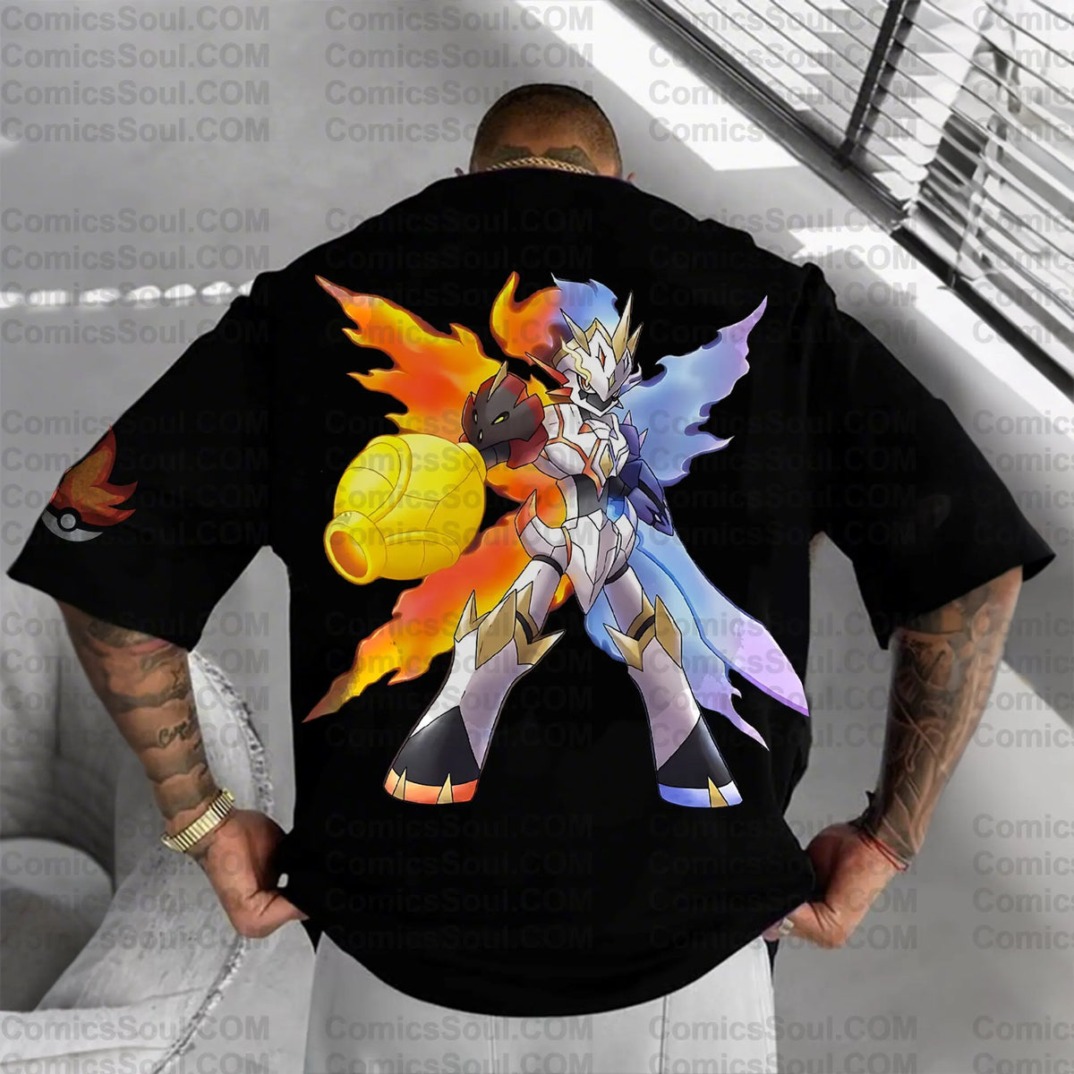 PKM-Unisex Anime Inspired Vintage T-Shirt