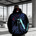 SL-Unisex Anime Graphic Streetwear Wintage Plush Hoodie