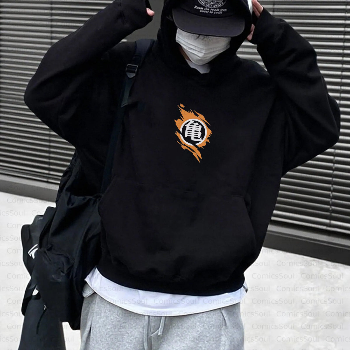 PKM-Unisex Anime Inspired Vintage Plush Hoodie