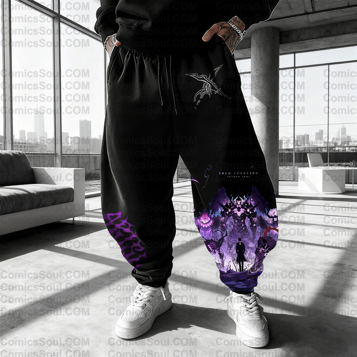 SL-Unisex Anime Inspired Vintage Plush Pants