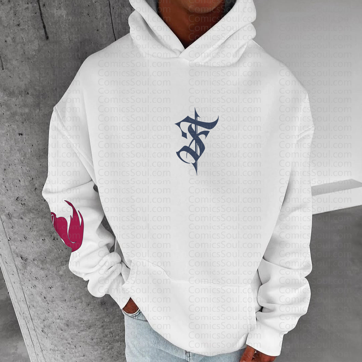 SL-Unisex Anime Graphic Streetwear Vintage Hoodie