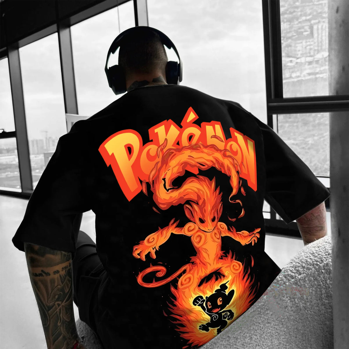 PKM-Unisex Anime Inspired Vintage T-Shirt