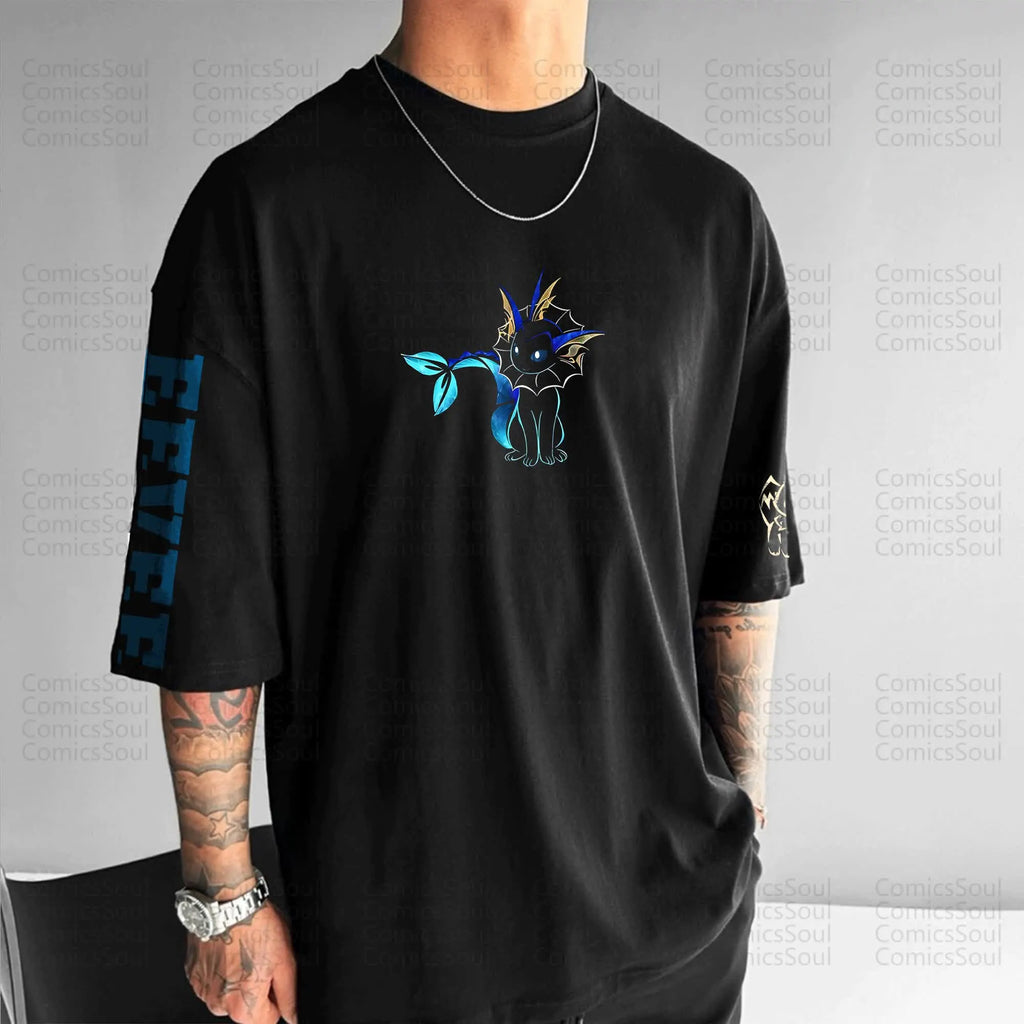 PKM-Unisex Anime Inspired Vintage T-Shirt
