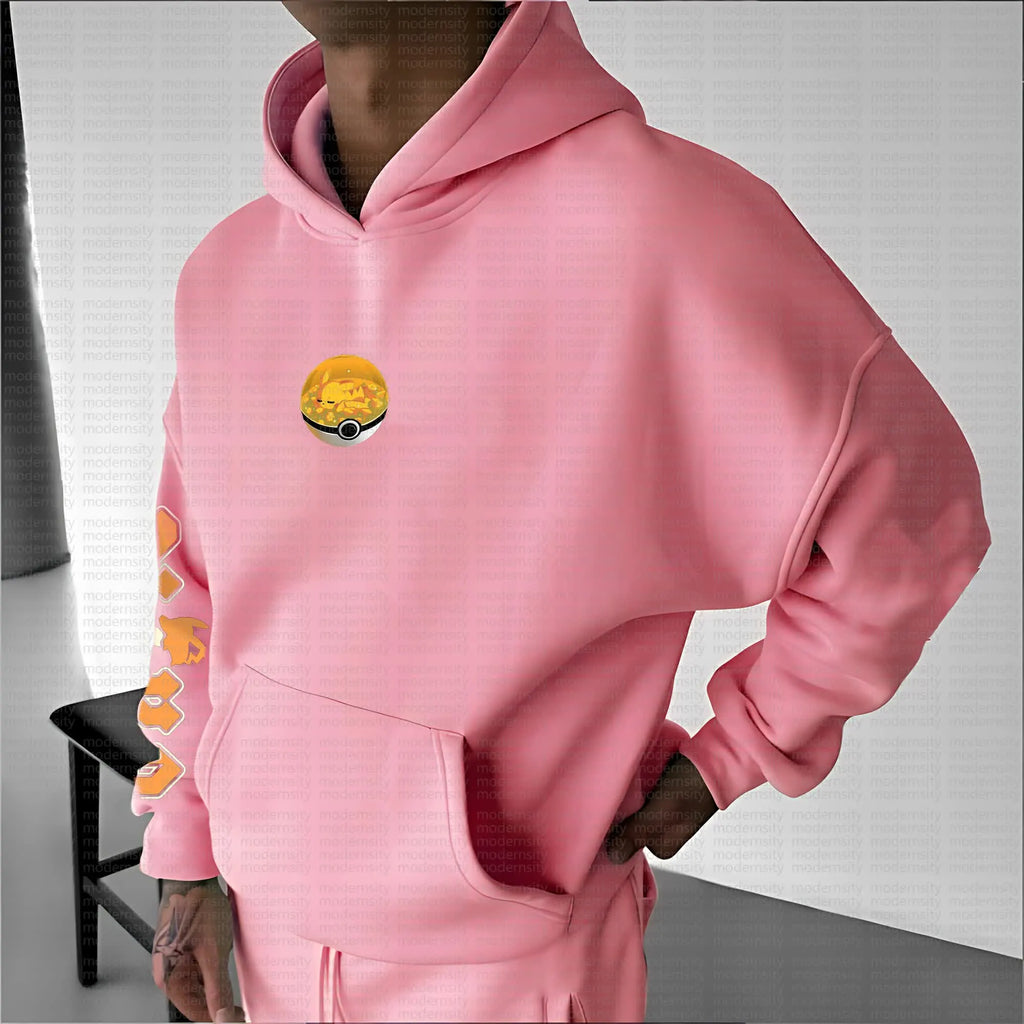 PKM-Unisex Anime Graphic Streetwear Vintage Hoodie