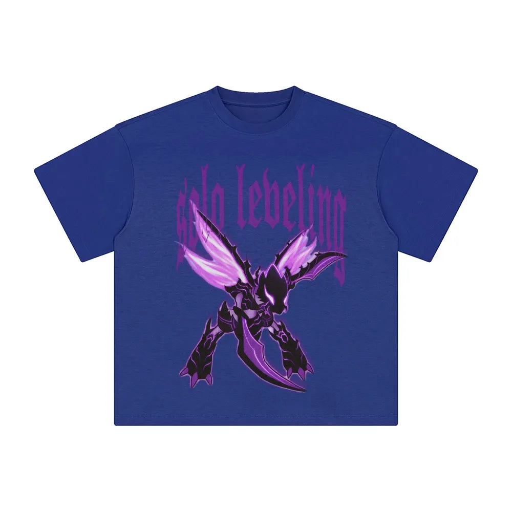 SL-Unisex Anime Inspired Washed  Vintage T-Shirt