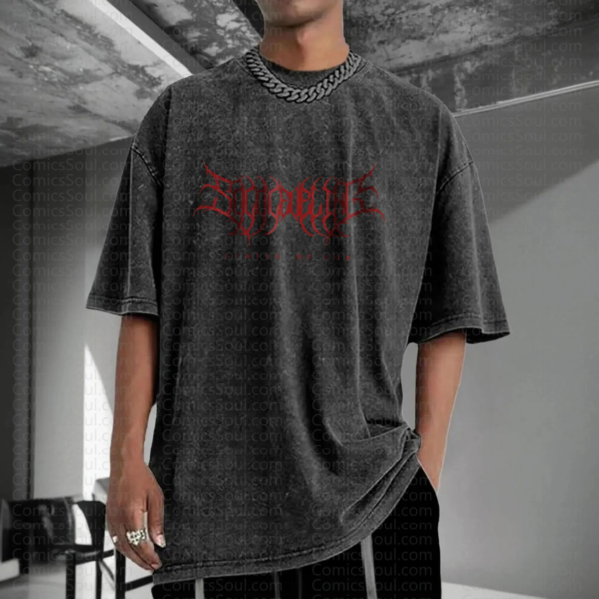 SL-Unisex Anime Inspired Vintage Washed T-Shirt