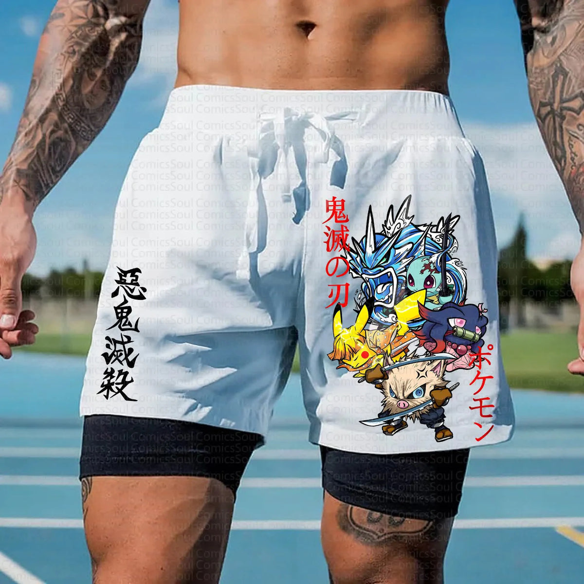 PKM-Unisex Casual Anime Streetwear Shorts