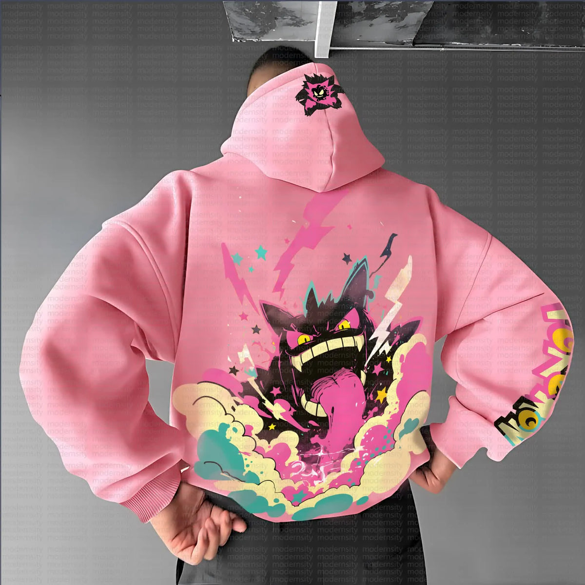 PKM-Unisex Anime Graphic Streetwear Vintage Hoodie
