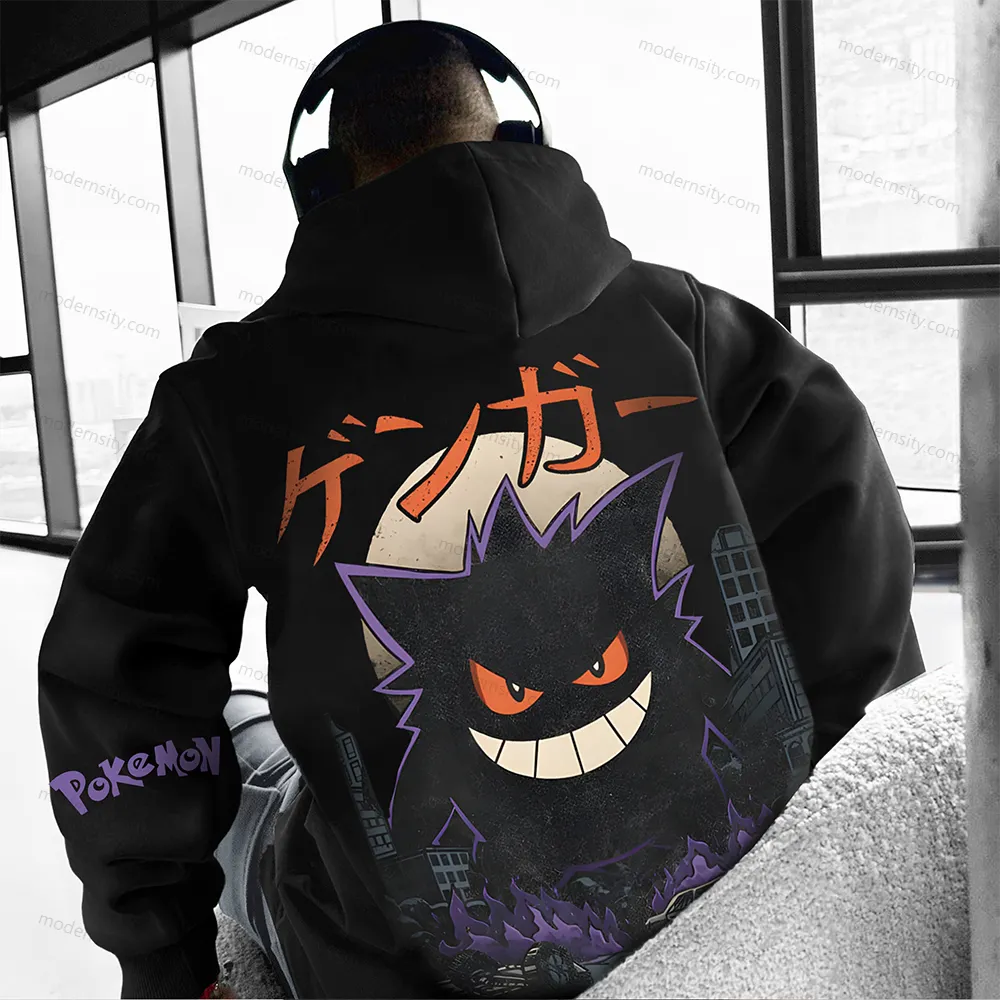 PKM-Unisex Anime Graphic Streetwear Vintage Hoodie