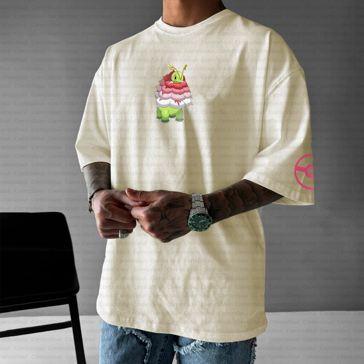 PKM-Unisex Anime Inspired Vintage T-Shirt