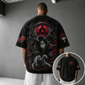 NINDO Unisex Anime-Style Retro Corduroy Oversized T-Shirt