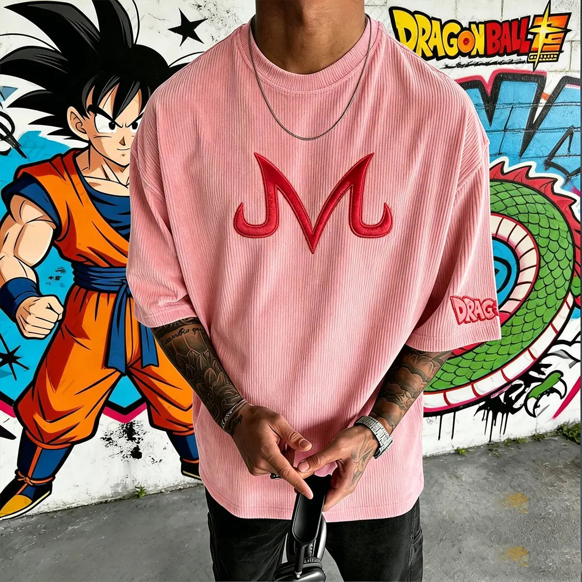 Dragon Ball Unisex Anime Inspired Vintage Corduroy T-Shirt