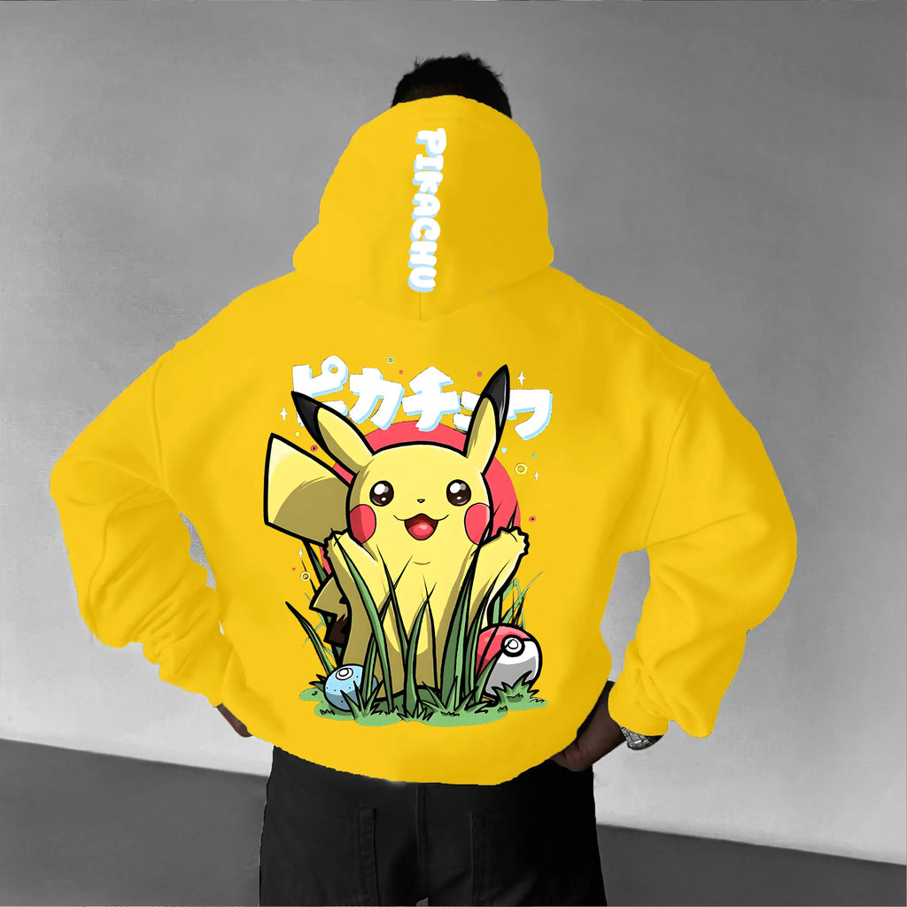 PKM-Unisex Anime Graphic Streetwear Vintage Hoodie