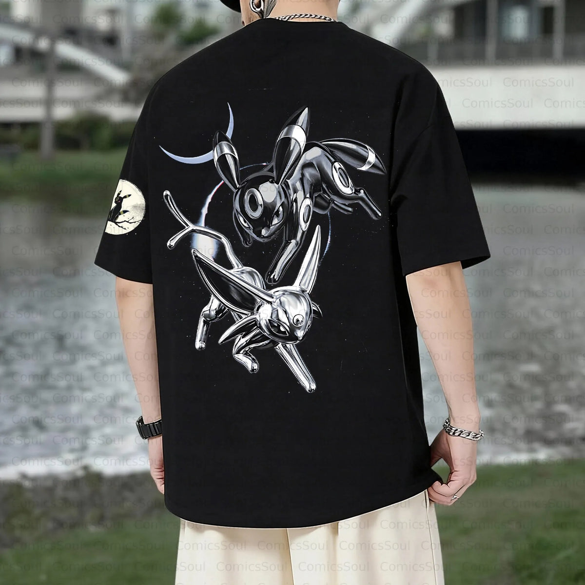 PKM-Unisex Anime Inspired Vintage T-Shirt