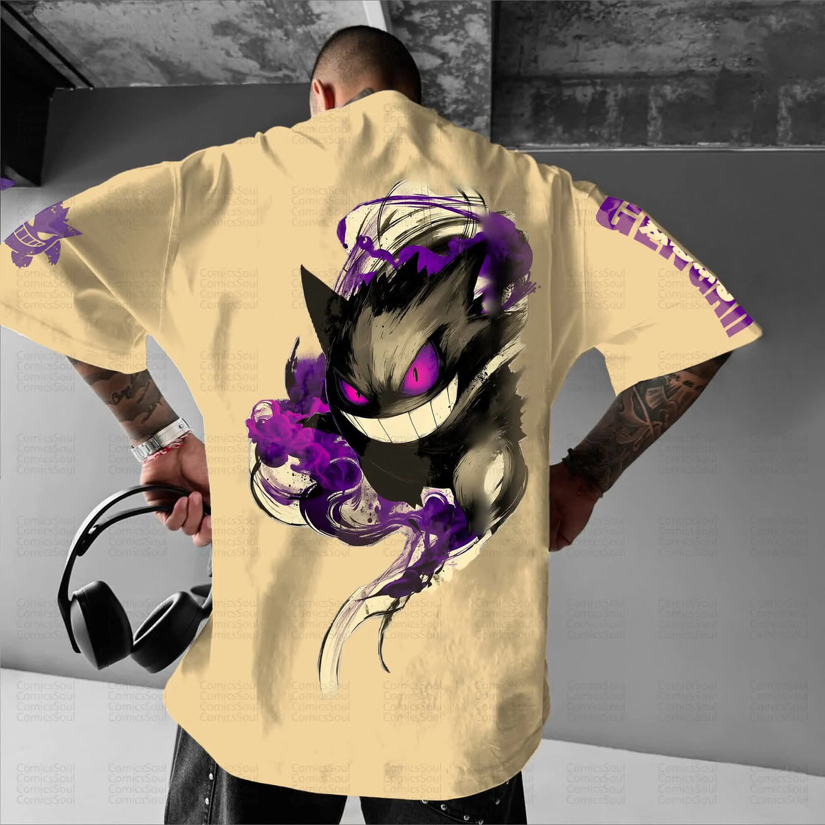PKM-Unisex Anime Inspired Vintage T-Shirt